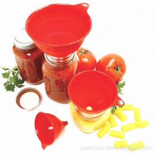 Silicone Funnel Set with Nonstick Finish, Customized Designs Welcomed